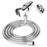 Klabb K-3 Shower Set 79 Inches Stainless Steel Shower Hose with Adjustable Shower Arm Holder Shower Head Holder Replacement Shower Hose Head Holder with Inner Brass Ball.