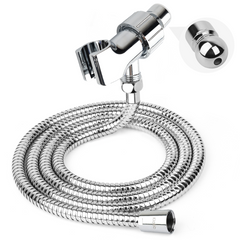 Klabb K-3 Shower Set 79 Inches Stainless Steel Shower Hose with Adjustable Shower Arm Holder Shower Head Holder Replacement Shower Hose Head Holder with Inner Brass Ball.