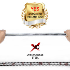 Klabb stainless steel Shower Hose, 96 Inches Chrome Handheld Shower Head Hose With Brass insert and nut.