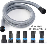 16FT Shop Vac Hose Dust Collection Hose Kit for Home & Shop Vacuum System with Expanded Multi-Brand Power Tool Adapter Set with 6 Sander Vacuum Adapters for 2-1/2" Dust Collector Vacuum Connection