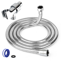 Klabb K-3 Shower Set 79 Inches Stainless Steel Shower Hose with Adjustable Shower Arm Holder Shower Head Holder Replacement Shower Hose Head Holder with Inner Brass Ball.
